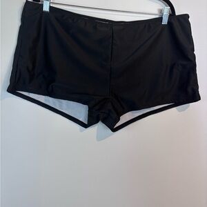 SHEIN Plus Size 4X Black Swim Shorts – High Waist Swim Bottoms